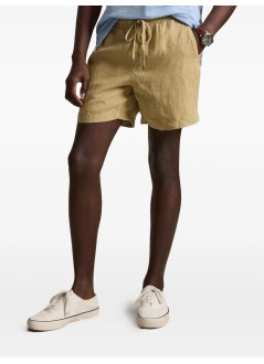 polo ralph lauren pantalon corto hombre classic fit linnen short - 710b20471004 coastal beige