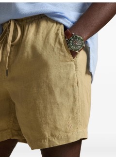polo ralph lauren pantalon corto hombre classic fit linnen short - 710b20471004 coastal beige