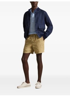 polo ralph lauren pantalon corto hombre classic fit linnen short - 710b20471004 coastal beige