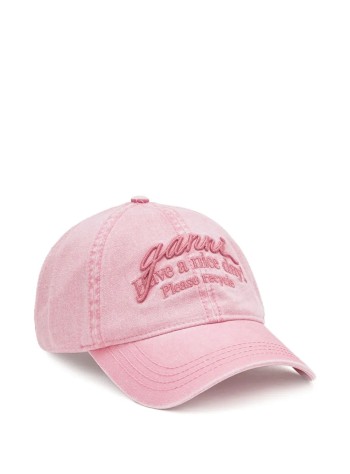 ganni gorras mujer washed cotton cap - b3020232 478