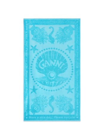 ganni playa unisex beach jacquard towel - b3020235 803