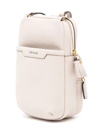 anya hindmarch crossbody mujer essentials cross body all over stickers in shiny capra - 5050925194679 chalk 2