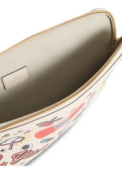 anya hindmarch tecnologia mujer laptop case all over stickers in shiny capra - 5050925198257 chalk