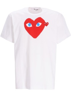 comme des garçons play camiseta hombre play t-shirt - axt086051 white