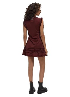 ganni vestido mujer cycora mini dress with ruffles - a1030538 431