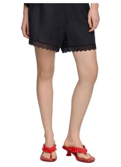 ganni pantalon corto mujer printed flyweight nylon boxer shorts - a1110111 099