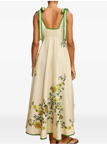 alémais vestido mujer phyllis ballet sundress - 7307d cream 2
