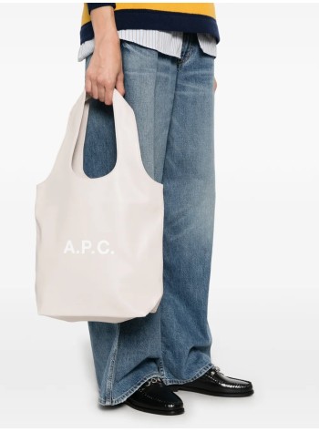 a.p.c. handbag mujer tote ninon small - puaatm61861 haf 2