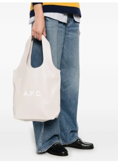 a.p.c. handbag mujer tote ninon small - puaatm61861 haf