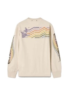 golden goose sudadera hombre journey unisex garment dyed t-shirt l/s light cotton jersey - gup02765p002628 12539