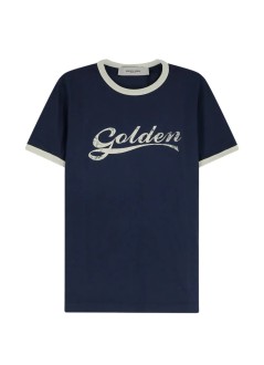 golden goose camiseta hombre journey m's garment dyed slim t-shirt knitted contrast rib  - gmp02761p002624 83134