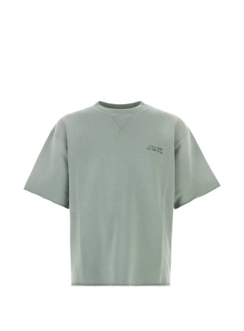 golden goose top mujer journey unisex garment dyed s/s sweatshirt cotton fleece wi - gup02853p002632 35363