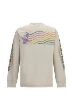 golden goose sudadera mujer journey unisex garment dyed t-shirt l/s light cotton jersey - gup02765p002628 12539