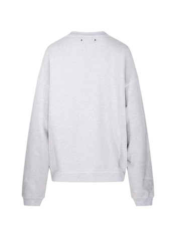 golden goose sweater manstar/ unisex oversize crewneck/ heavy fleece/ destroyed was - gup02711p002412 60665 2