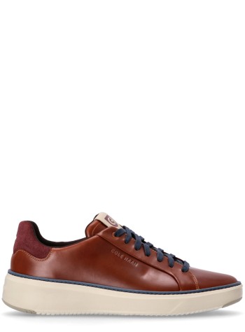 cole haan sneaker mangrandpro topspin sneaker - c40374 british tan ch madeira  ivory