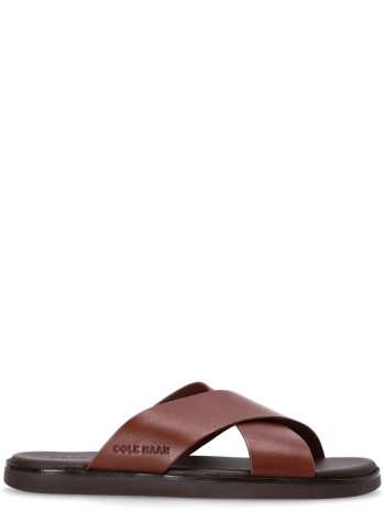 cole haan sandal mannantucket cross strap sandal - c38146 ch woodbury java