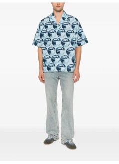 kenzo camiseria hombre kenzo apple pop hawaiian short sleeve shirt - fg65ch1349d2 63