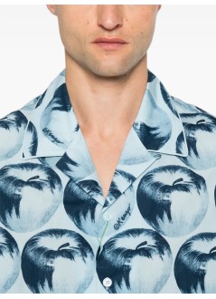 kenzo camiseria hombre kenzo apple pop hawaiian short sleeve shirt - fg65ch1349d2 63