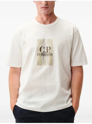 c.p.company camiseta hombre 30/2 mercerized jersey twisted short sleeve chest logo t-sh - 21cmts158a110580w 103 2