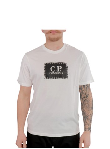 c.p.company camiseta hombre 30/1 jersey short sleeve logo label t-shirt - rccmts723a005100w 103 2