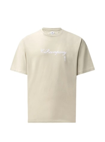 c.p.company camiseta hombre 30/1 jersey short sleeve logo t-shirt - 21cmts206a110579w 120
