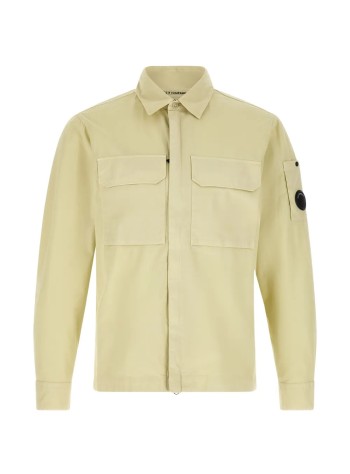 c.p.company camiseria hombre organic gabardine zipped lens overshirt - 21cmos752a110143g 120