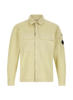 c.p.company camiseria hombre organic gabardine zipped lens overshirt - 21cmos752a110143g 120