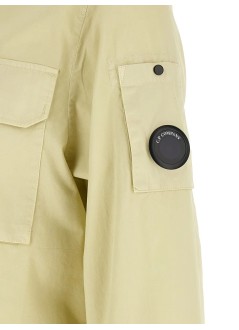 c.p.company camiseria hombre organic gabardine zipped lens overshirt - 21cmos752a110143g 120