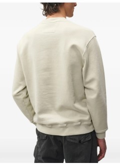 c.p.company sudadera hombre cotton fleece crewneck logo sweatshirt - 21cmss174a006453o 120