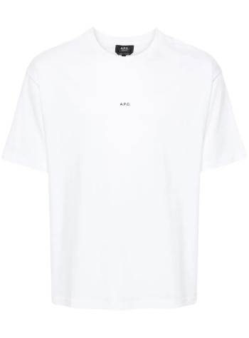 a.p.c. camiseta hombre t-shirt boxy micro logo gots - cohbwh26386 tag