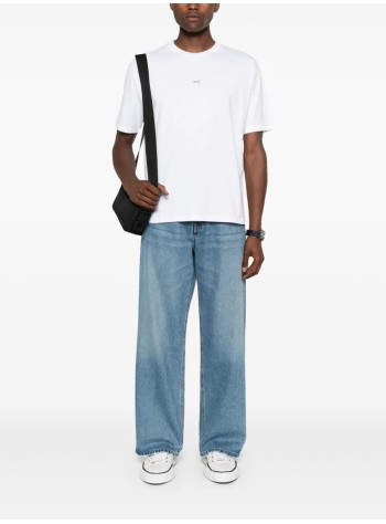 a.p.c. camiseta hombre t-shirt boxy micro logo gots - cohbwh26386 tag 2