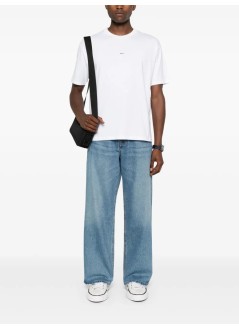 a.p.c. camiseta hombre t-shirt boxy micro logo gots - cohbwh26386 tag