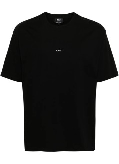 a.p.c. camiseta hombre t-shirt boxy micro logo gots - cohbwh26386 tzc