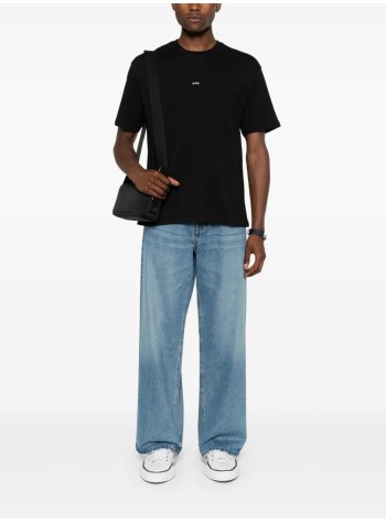 a.p.c. camiseta hombre t-shirt boxy micro logo gots - cohbwh26386 tzc 2