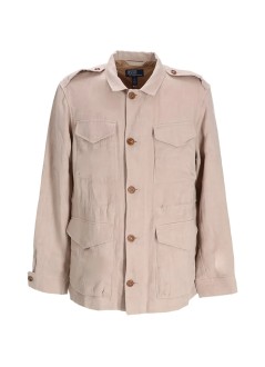 polo ralph lauren outerwear manbystnsfldjk-lined-field jacket - 710956071001 stoneware grey x
