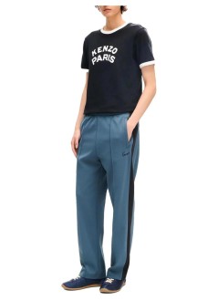 kenzo t-shirt mangots kenzo paris emblem slim t-shirt - fg65ts1644sk 99j