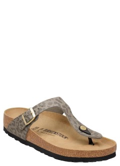 birkenstock sandalia mujer gizeh syn leo - 1032064 leo gray taupe