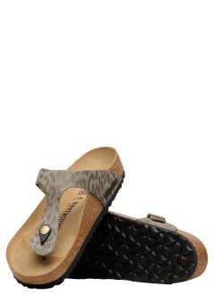 birkenstock sandalia mujer gizeh syn leo - 1032064 leo gray taupe