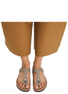 birkenstock sandalia mujer gizeh syn leo - 1032064 leo gray taupe