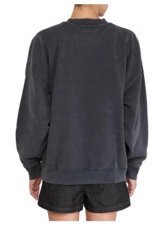 anine bing sudadera mujer miles sweatshirt leo muse - a0812904wbl1 black