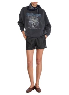 anine bing sudadera mujer miles sweatshirt leo muse - a0812904wbl1 black