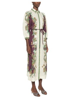 alémais vestido mujer ruthie short sleeve shirtdress - 7648d multi