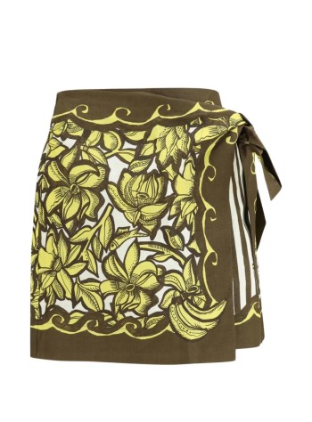 alémais falda mujer mona sarong skirt - 7251s yellow