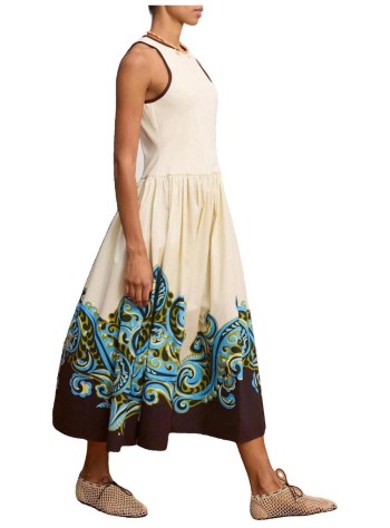 alémais vestido mujer natalia tank midi dress - 7422d cream 2
