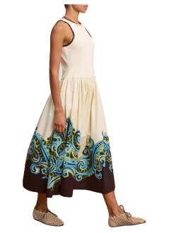 alémais vestido mujer natalia tank midi dress - 7422d cream