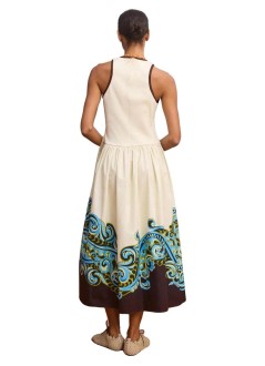 alémais vestido mujer natalia tank midi dress - 7422d cream