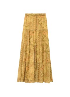 ba&sh falda mujer skirt cali - 1h26cali jaune