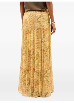 ba&sh falda mujer skirt cali - 1h26cali jaune