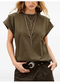 ba&sh top mujer tshirt pio - 1h26pio moka