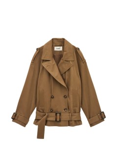 ba&sh outerwear mujer coat winnie - 1h26winn moka